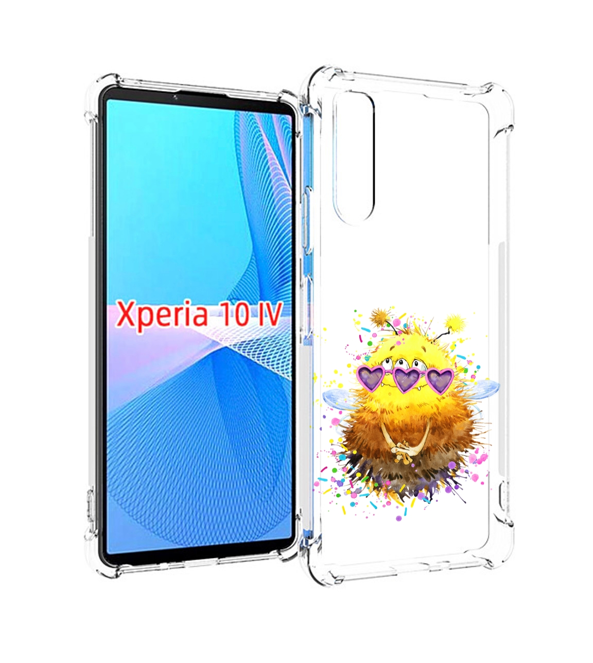 

Чехол MyPads Пушитый шмель для Sony Xperia 10 IV (10-4), Прозрачный, Tocco