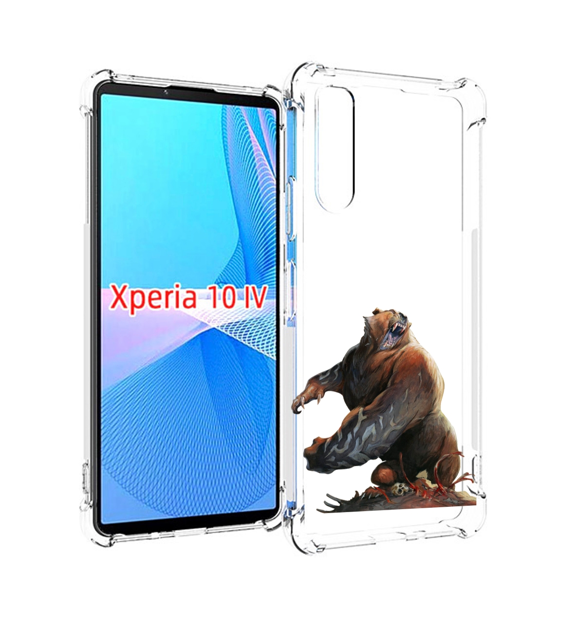 

Чехол MyPads Медведь-жестокий для Sony Xperia 10 IV (10-4), Прозрачный, Tocco