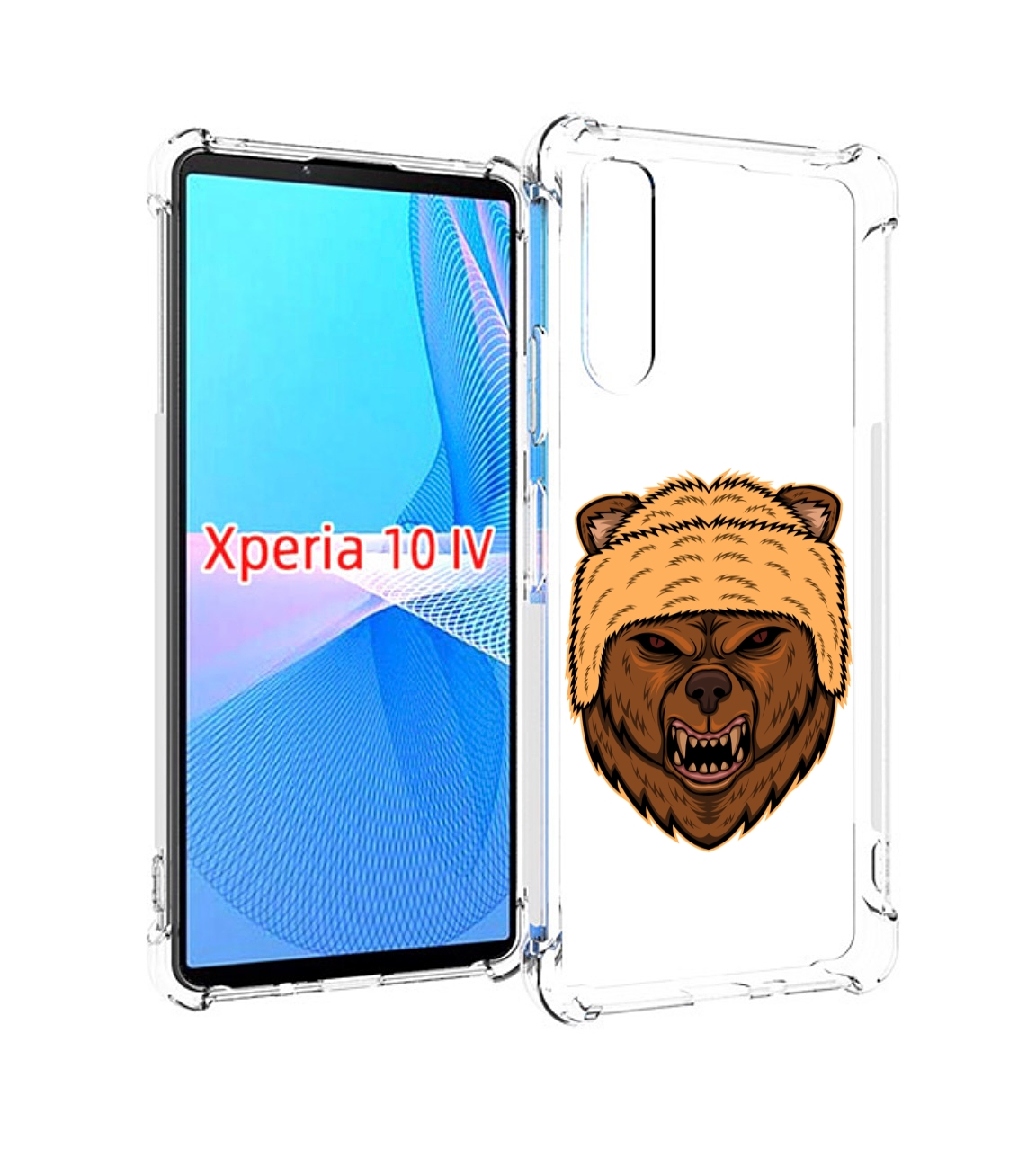 

Чехол MyPads Медведь-в-шапке для Sony Xperia 10 IV (10-4), Прозрачный, Tocco