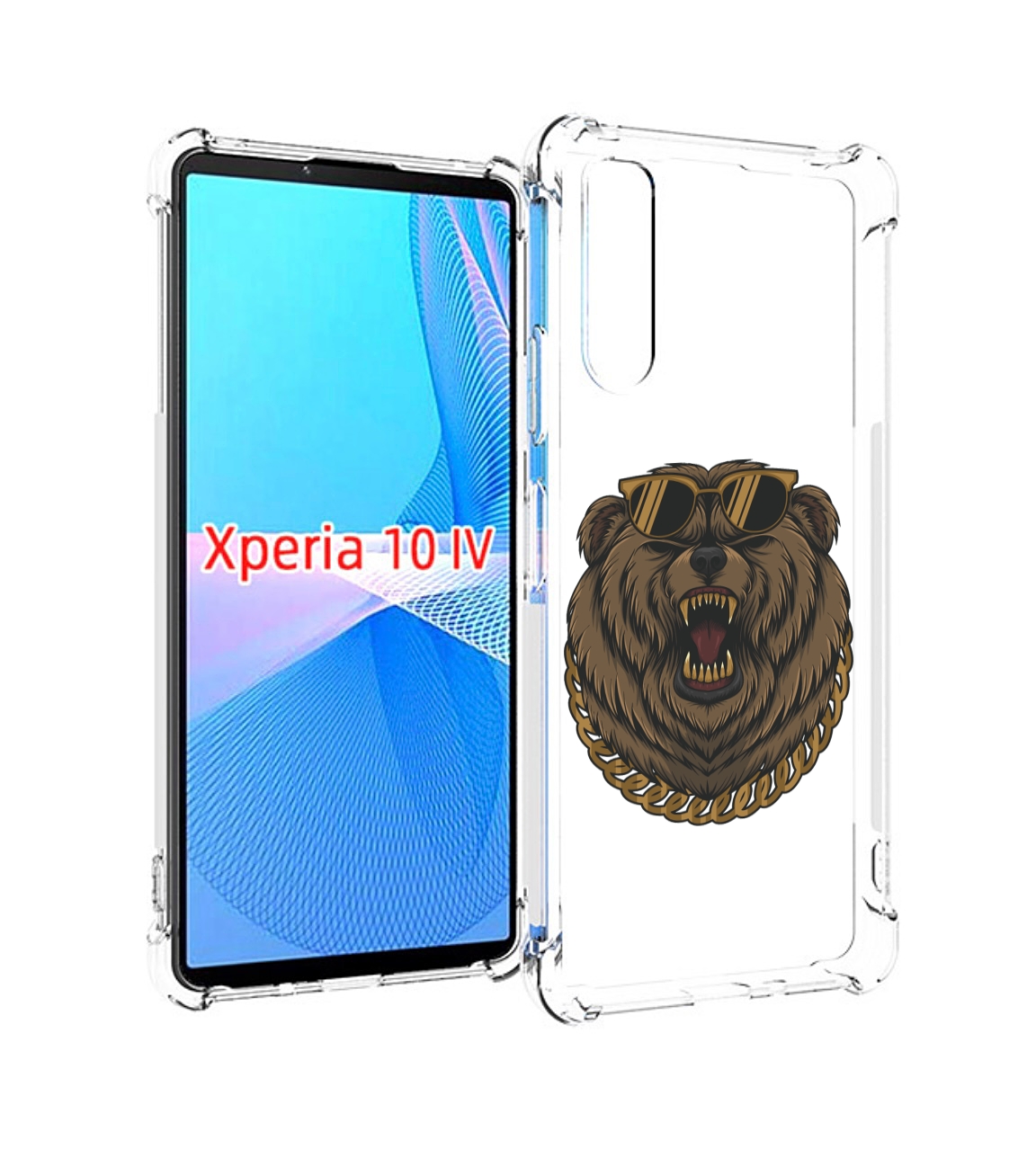

Чехол MyPads Медведь-в-очках-2 для Sony Xperia 10 IV (10-4), Прозрачный, Tocco