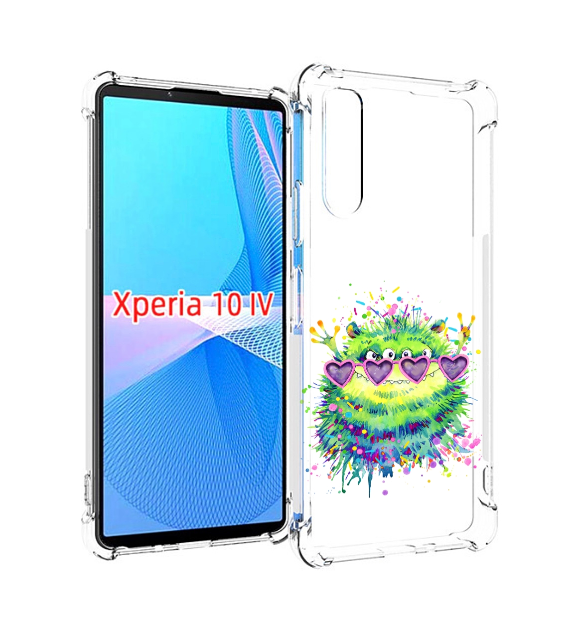 

Чехол MyPads Пушистый персонаж для Sony Xperia 10 IV (10-4), Прозрачный, Tocco