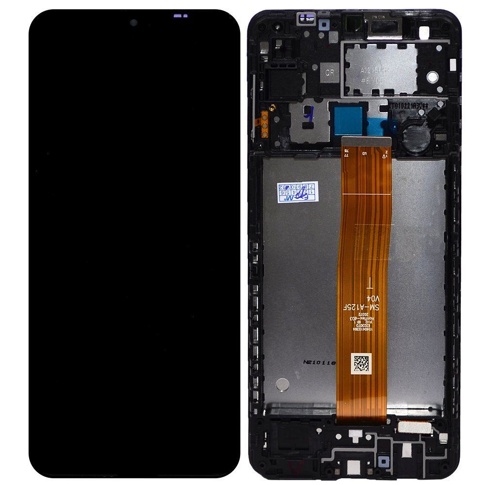 

Дисплей для Samsung SM-A125F Galaxy A12 в рамке + тачскрин (черный), Samsung SM-A125F Galaxy A12