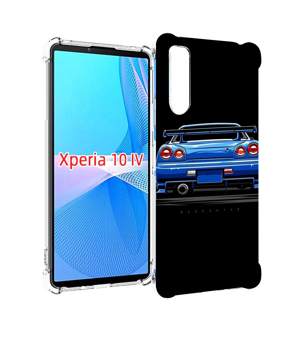 

Чехол MyPads Машина-синяя мужской для Sony Xperia 10 IV (10-4), Прозрачный, Tocco