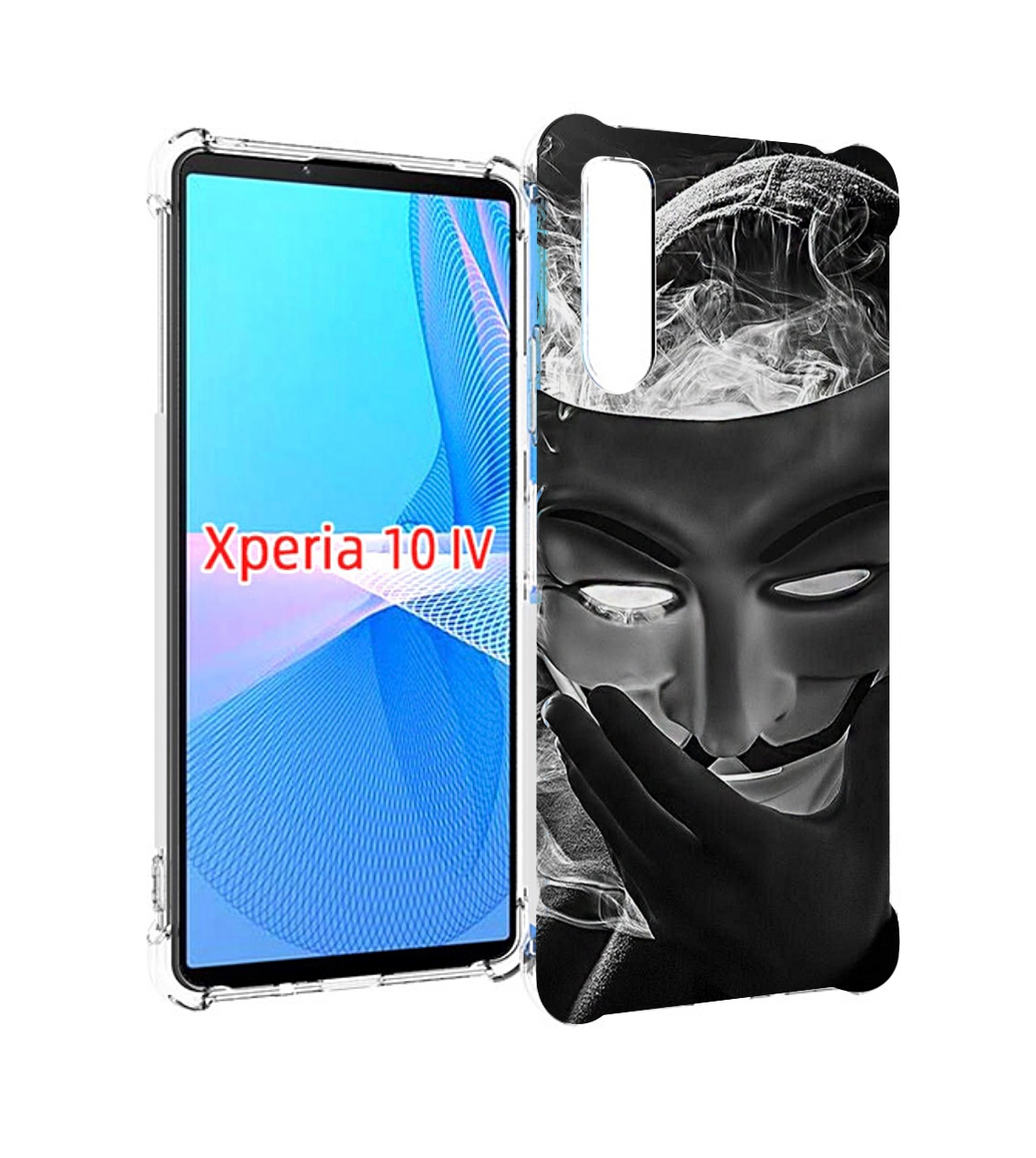 

Чехол MyPads Маска для Sony Xperia 10 IV (10-4), Прозрачный, Tocco