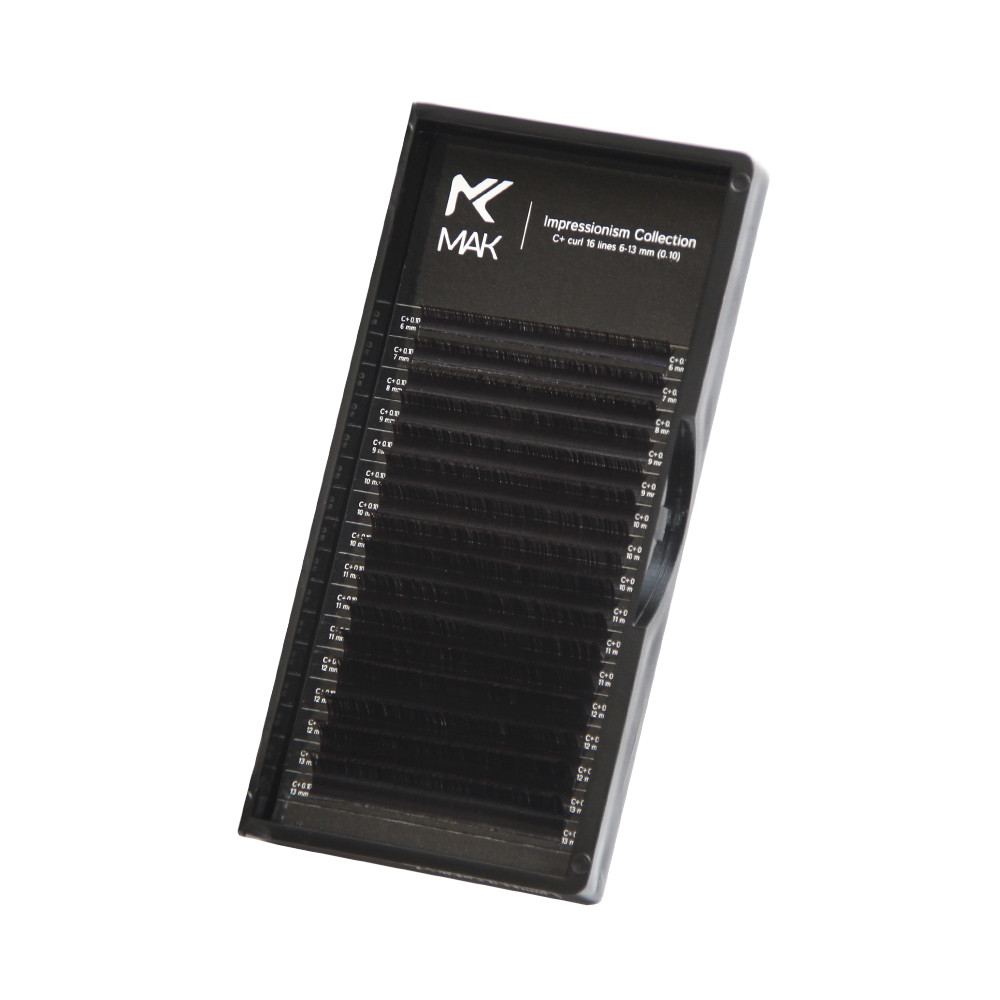 

Коричневые ресницы Mak Perfect Brown МИКС (16 линий) (D 0.10 6-13mm)