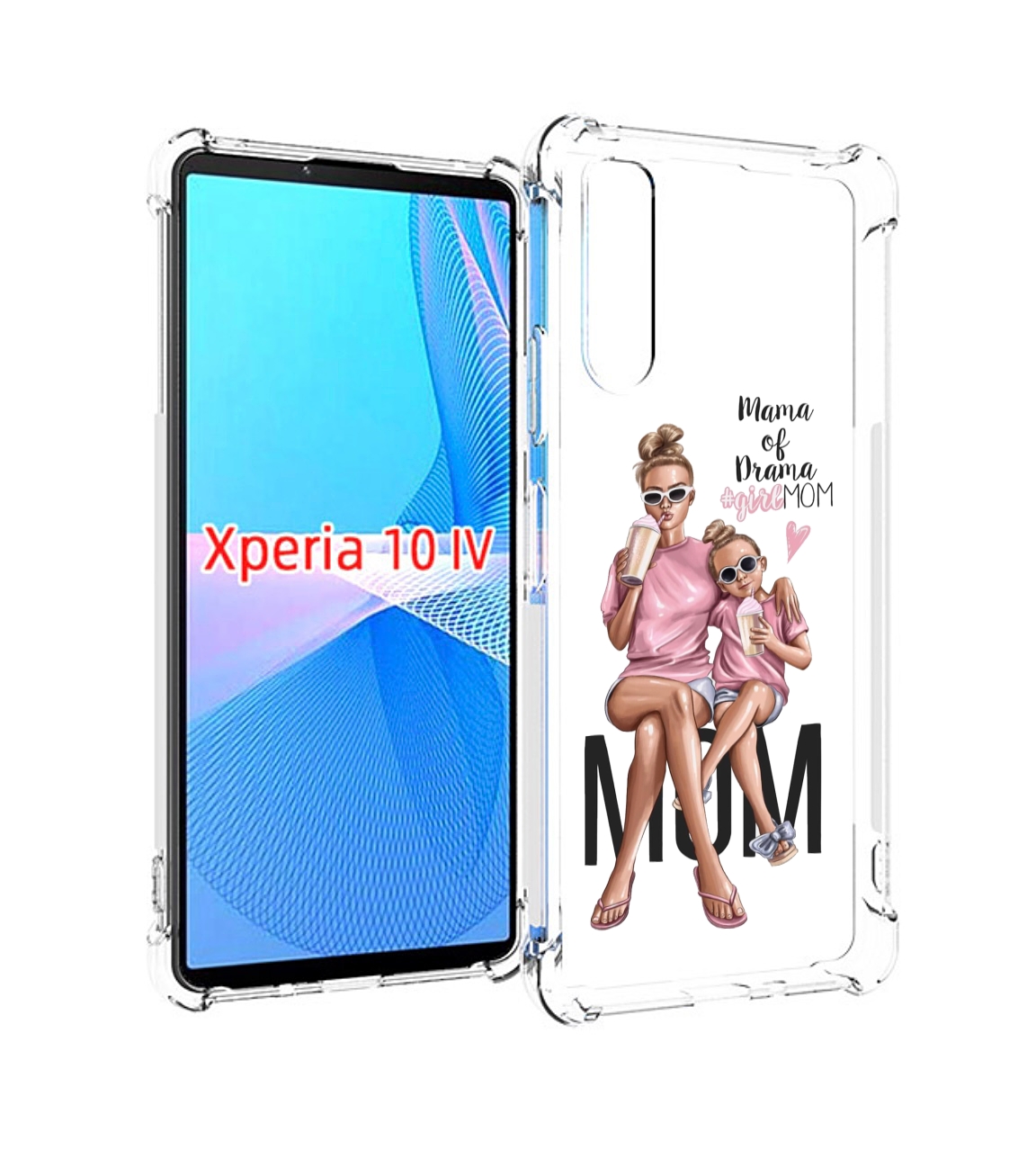 

Чехол MyPads Мама-мечты женский для Sony Xperia 10 IV (10-4), Прозрачный, Tocco