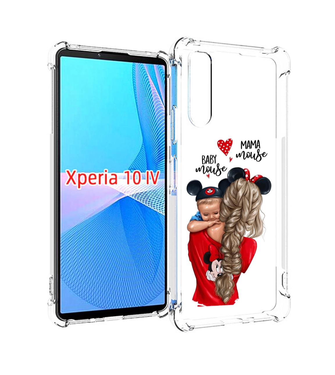 Чехол MyPads Мама-маус женский для Sony Xperia 10 IV (10-4) Tocco