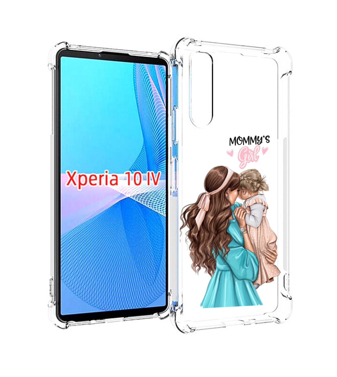 

Чехол MyPads Мама-девочки женский для Sony Xperia 10 IV (10-4), Прозрачный, Tocco