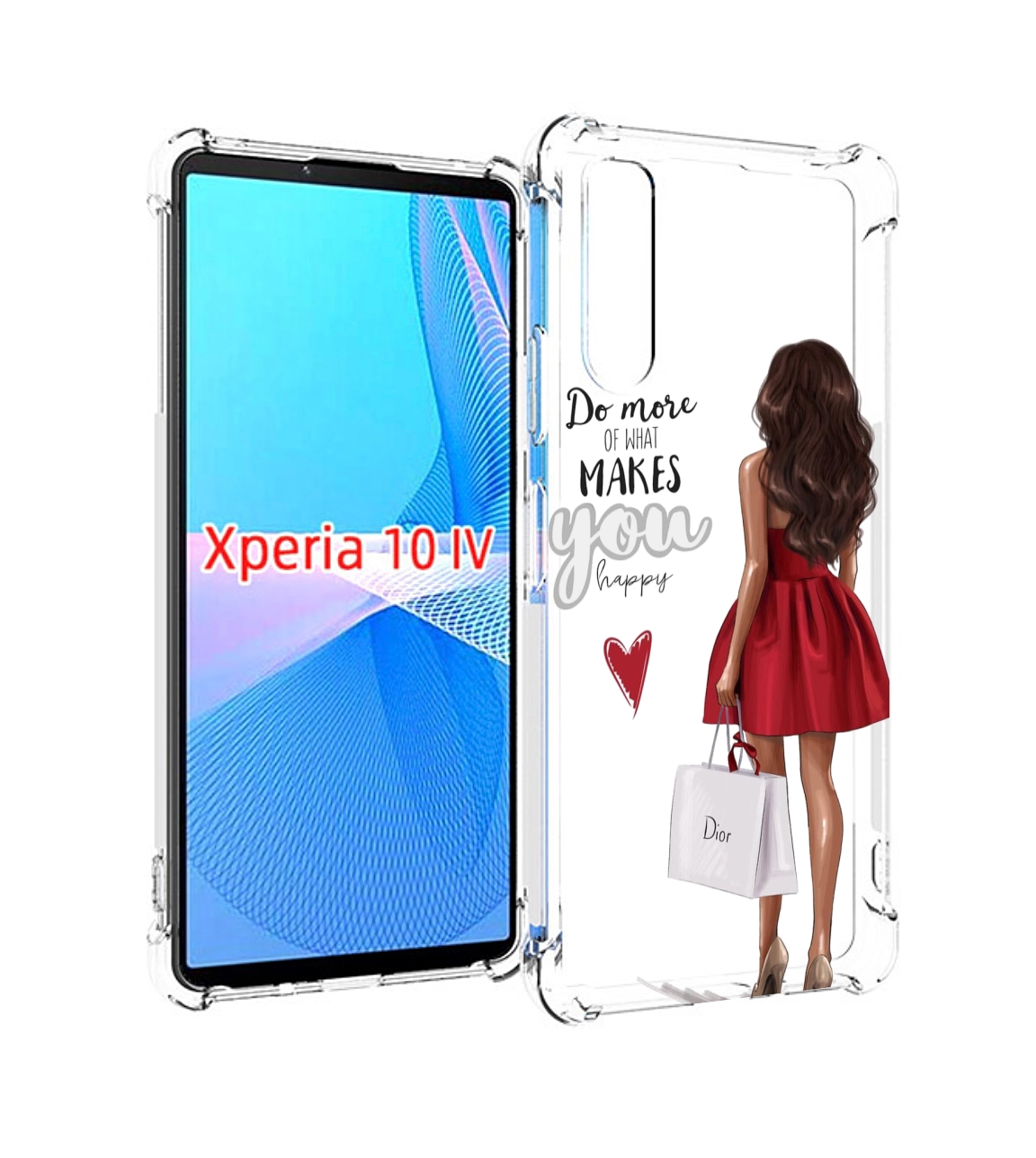 

Чехол MyPads Маленькие-радости женский для Sony Xperia 10 IV (10-4), Прозрачный, Tocco