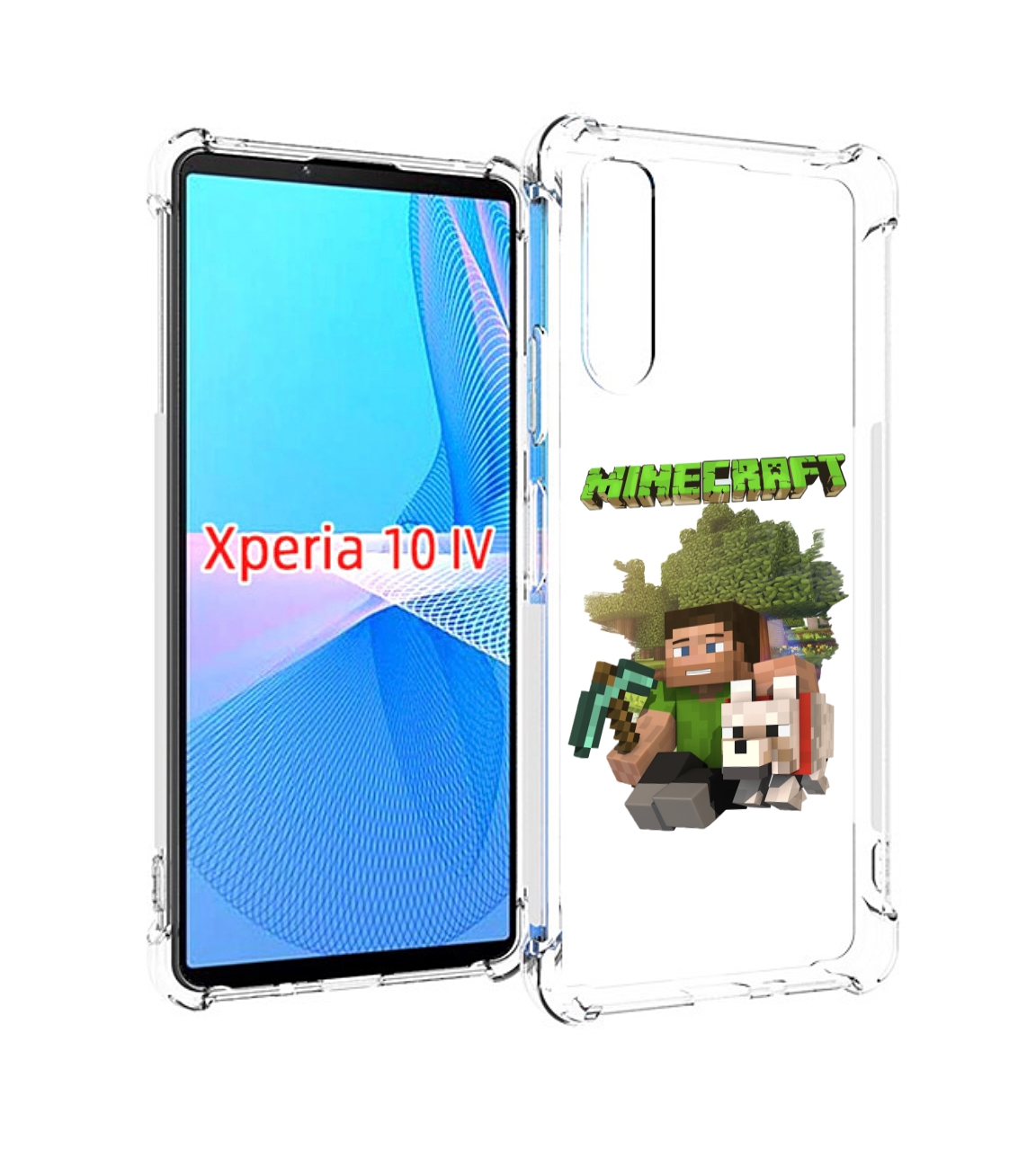 

Чехол MyPads Майнкрафт детский для Sony Xperia 10 IV (10-4), Прозрачный, Tocco