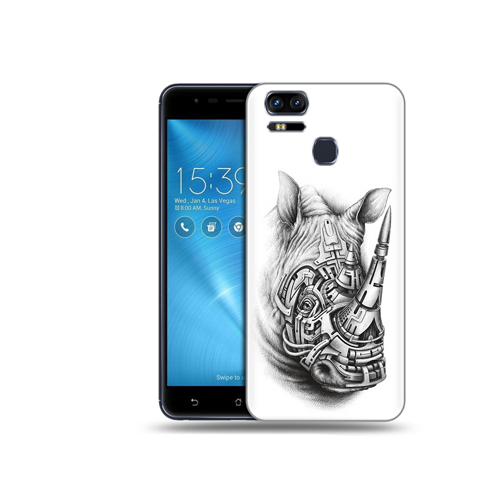 

Чехол MyPads Tocco для Asus ZenFone 3 стальной носорог (PT51214.656.620), Прозрачный, Tocco