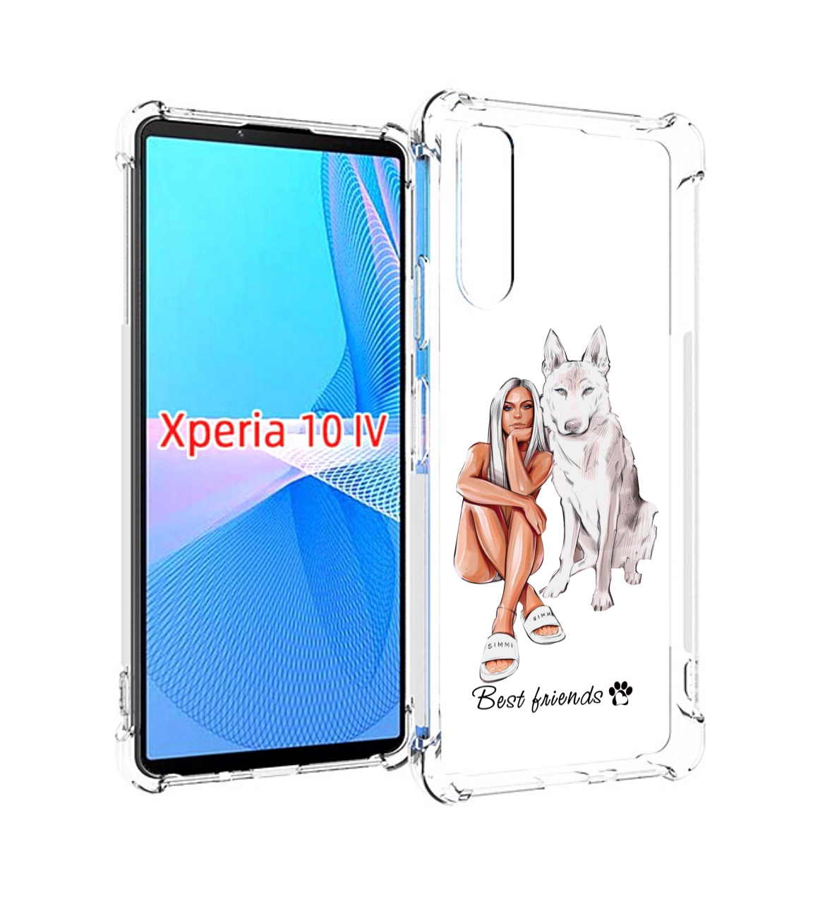 

Чехол MyPads Лучшие-друзья для Sony Xperia 10 IV (10-4), Прозрачный, Tocco