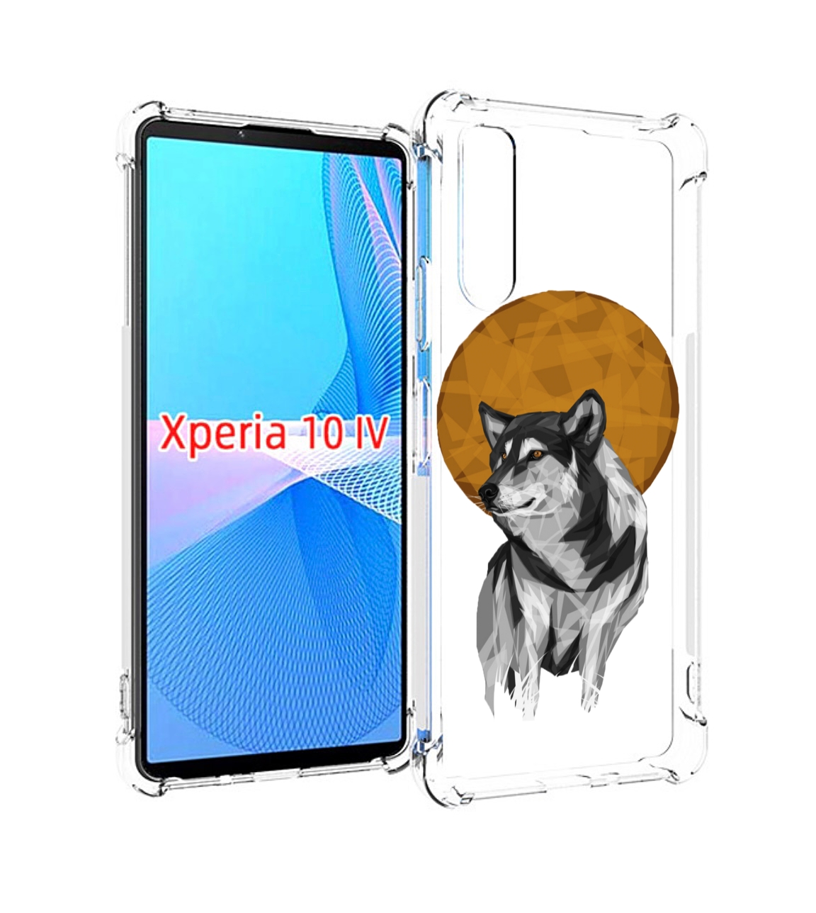 

Чехол MyPads Лунный волк для Sony Xperia 10 IV (10-4), Прозрачный, Tocco