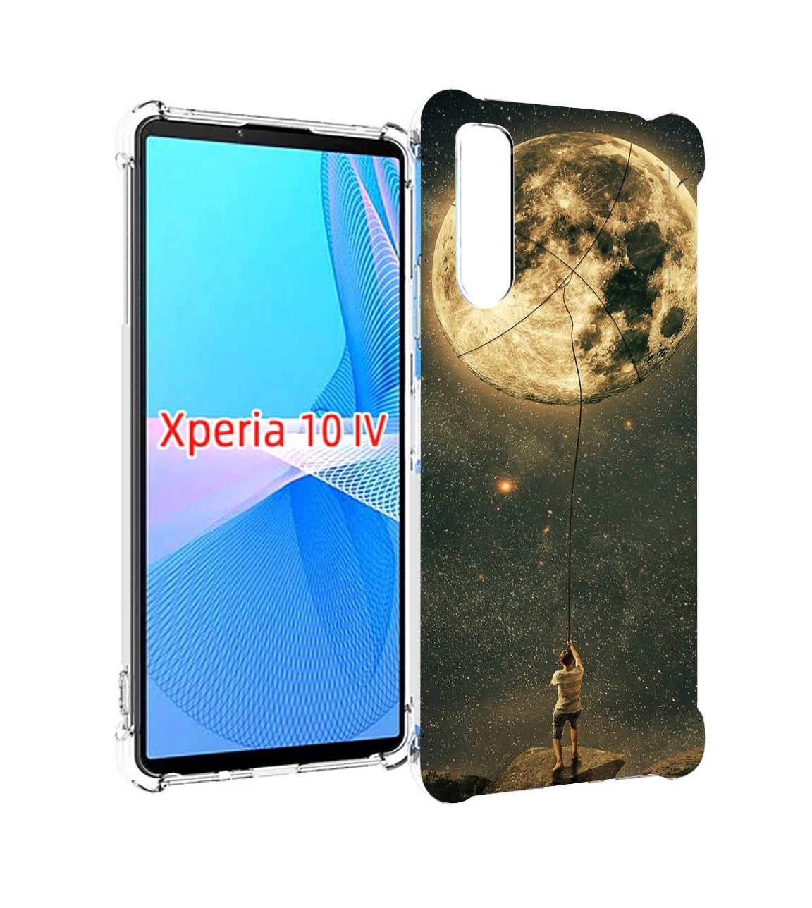 

Чехол MyPads Луна-светит для Sony Xperia 10 IV (10-4), Прозрачный, Tocco