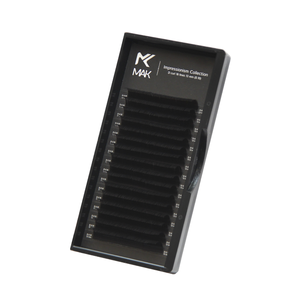 Коричневые ресницы Mak NATURAL BROWN МИКС (16 линий) (D+ 0.07 6-13mm) накладные ресницы ardell soft touch natural lashes 153 1 пара