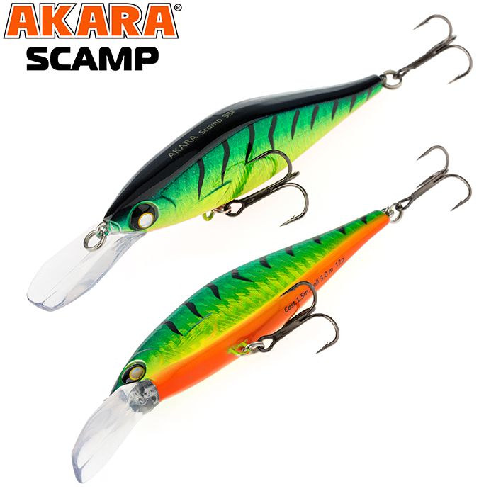 

Воблер Akara Scamp 95F 12 гр 3/7 oz 3,7 in A99, Разноцветный, Scamp