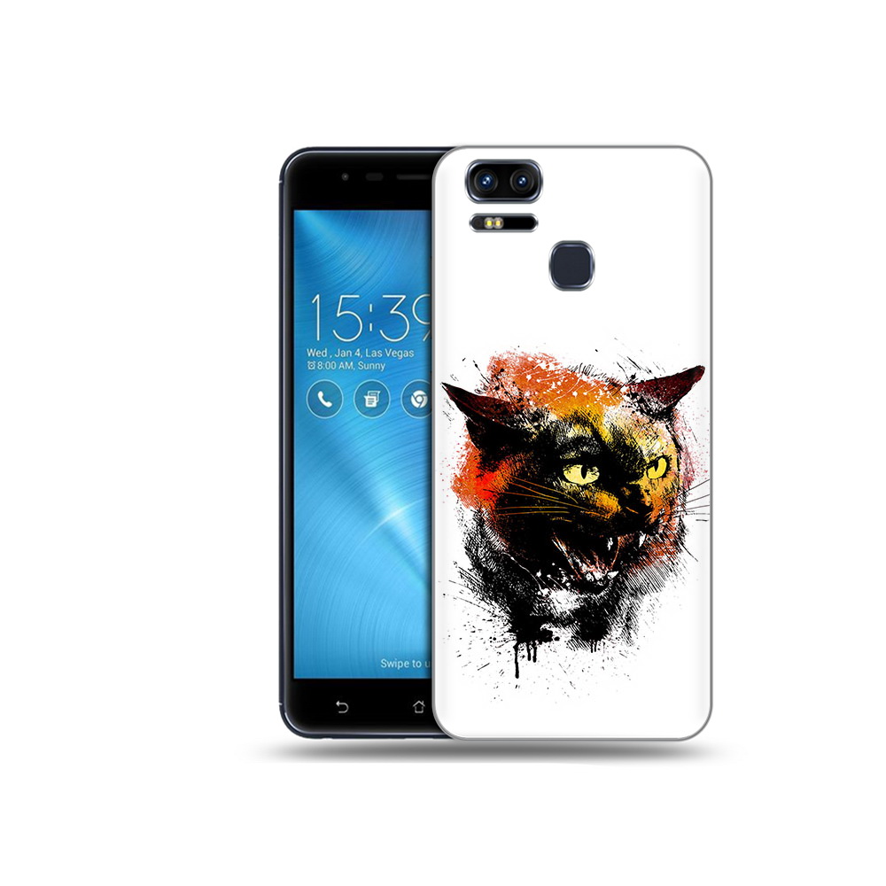

Чехол MyPads Tocco для Asus ZenFone 3 сиамский кот (PT51214.656.598), Прозрачный, Tocco
