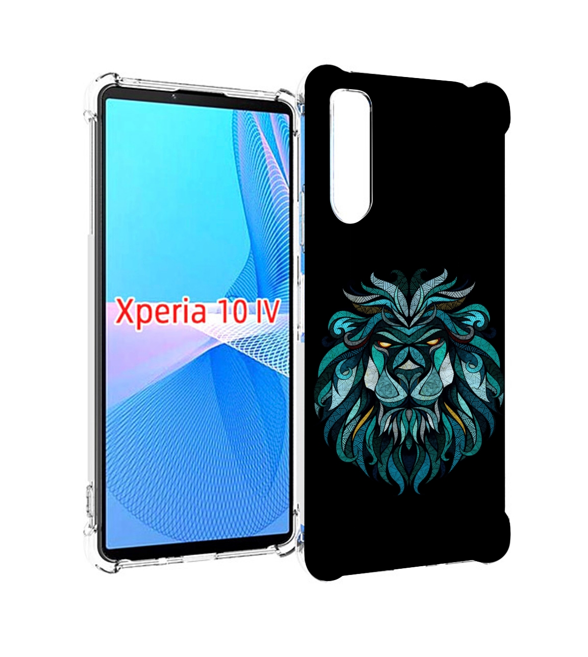 

Чехол MyPads Лев-красивый-зеленый для Sony Xperia 10 IV (10-4), Прозрачный, Tocco