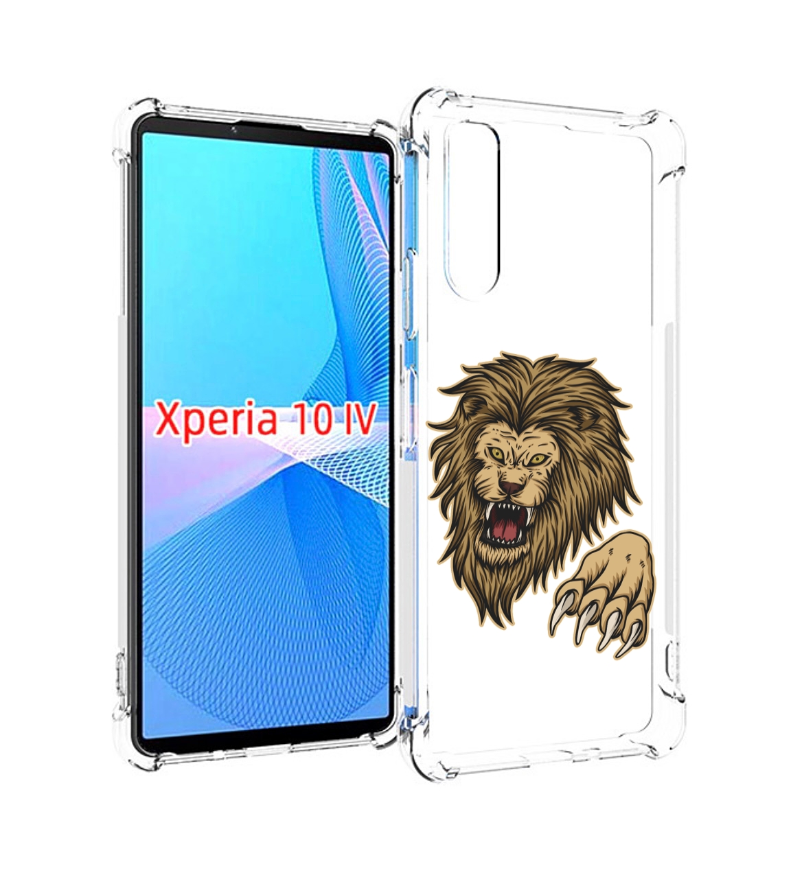 

Чехол MyPads Лев-завоеватель мужской для Sony Xperia 10 IV (10-4), Прозрачный, Tocco