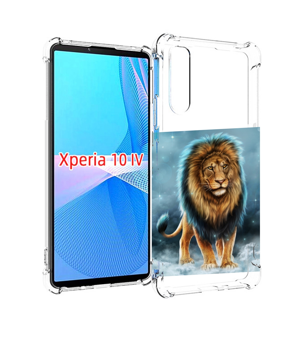 

Чехол MyPads Лев-в-тумане для Sony Xperia 10 IV (10-4), Прозрачный, Tocco