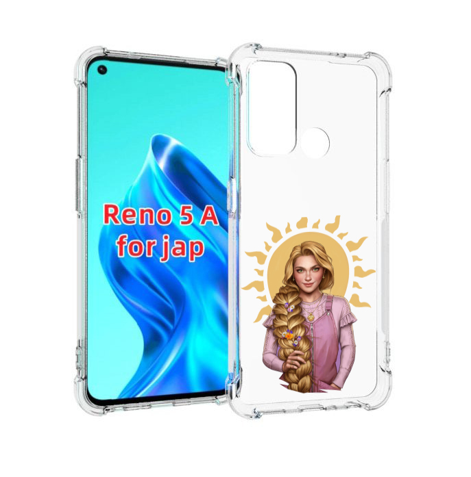

Чехол MyPads девушка-с-большой-косой для Oppo Reno 5A, Прозрачный, Tocco
