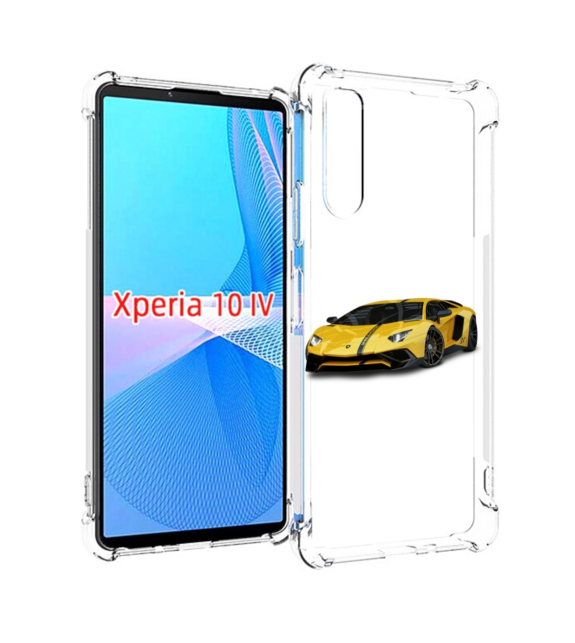 

Чехол MyPads Ламбо мужской для Sony Xperia 10 IV (10-4), Прозрачный, Tocco