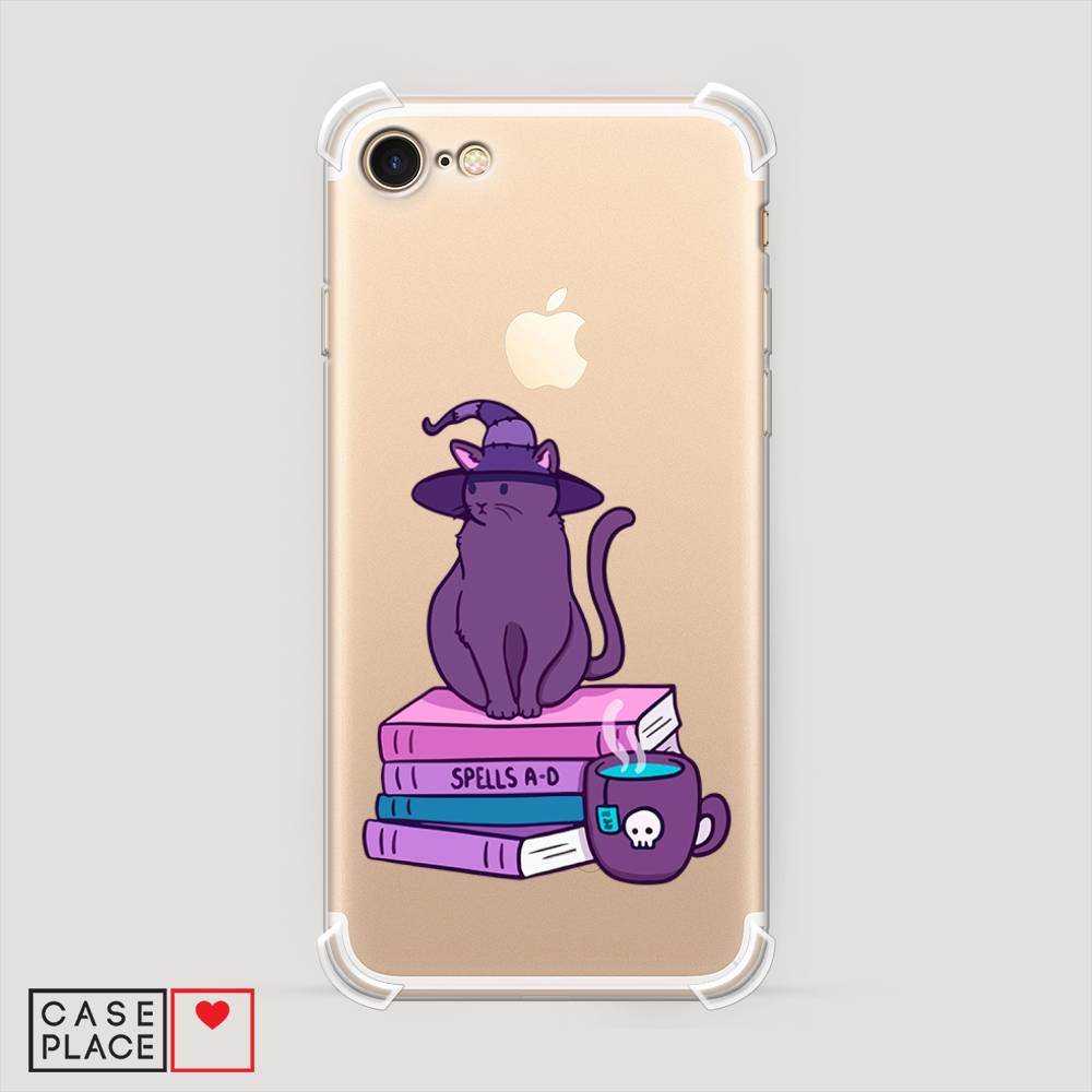 фото Противоударный силиконовый чехол "magic cat" на apple iphone 7 awog