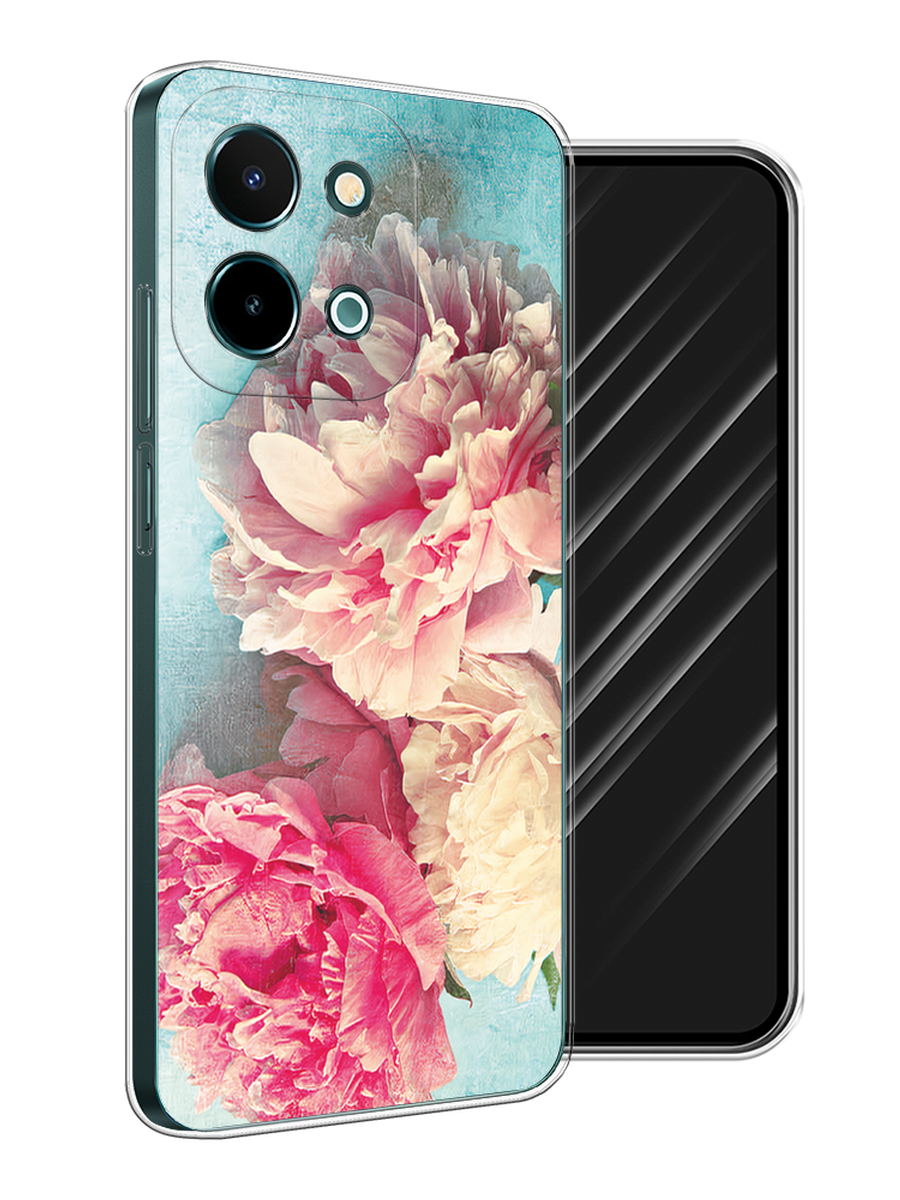 

Чехол Awog на Vivo Y28 4G "Пионы new", Бирюзовый, 2611650-1
