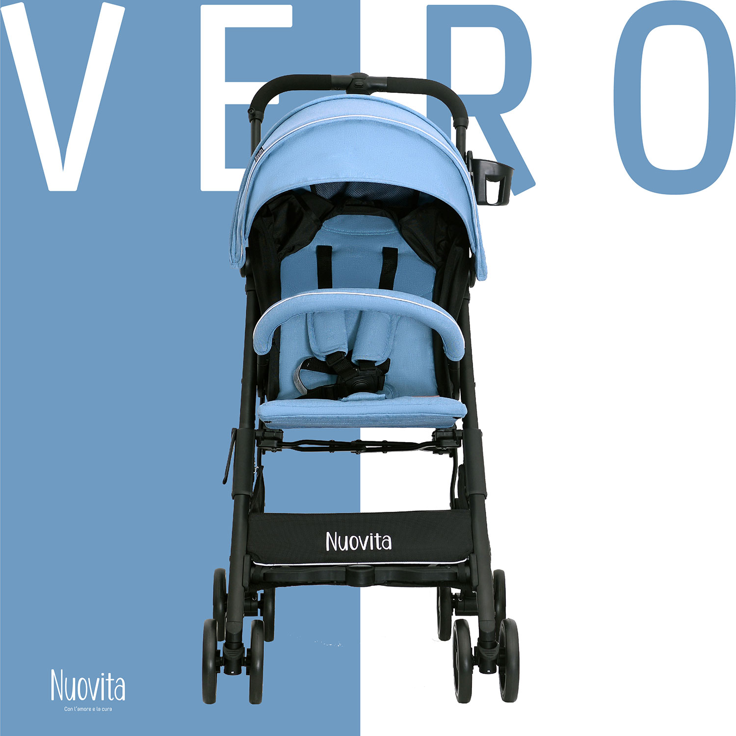 Прогулочная коляска Nuovita Vero Marino Морской прогулочная коляска nuovita vero blu голубой