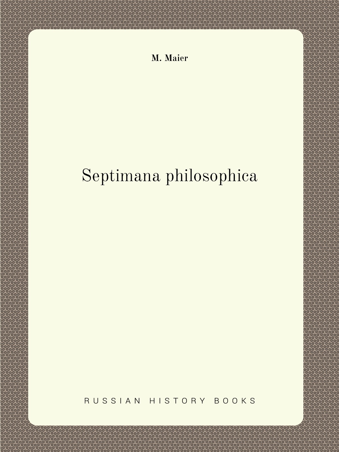 

Septimana philosophica