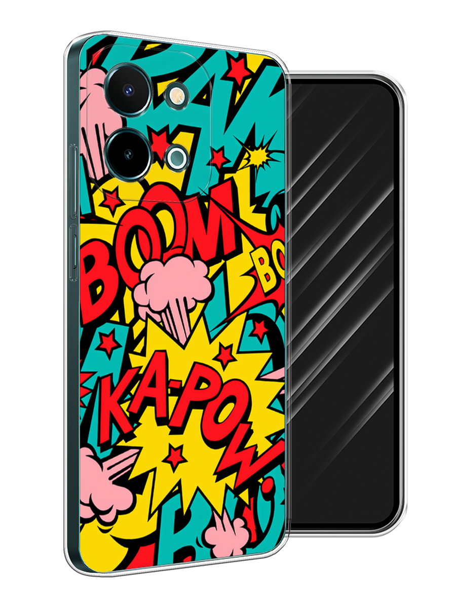 

Чехол Awog на Vivo Y28 4G "Постер pop art", Бирюзовый;желтый;красный, 2611650-1