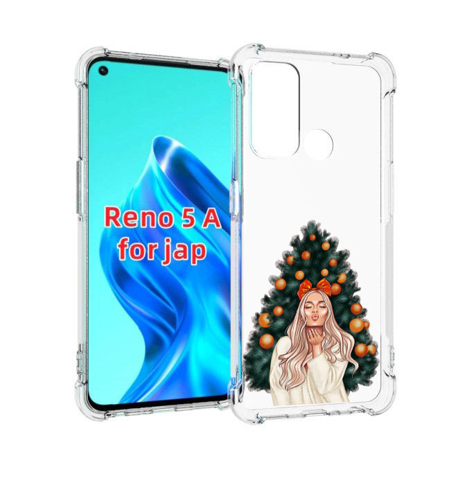 

Чехол MyPads девушка-под-елкой-с-мандаринами женский для Oppo Reno 5A, Прозрачный, Tocco