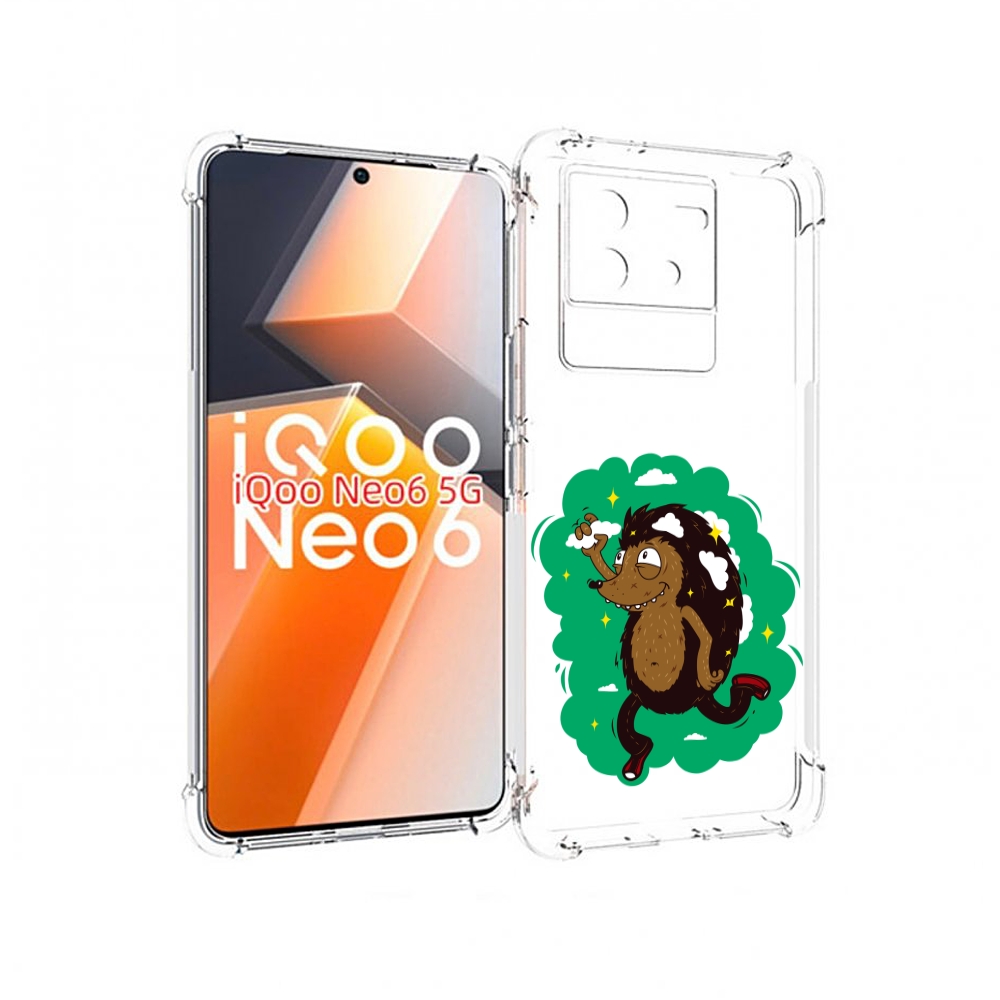 

Чехол MyPads Ежик в облаках для Vivo iQoo Neo 6 5G, Прозрачный, Tocco