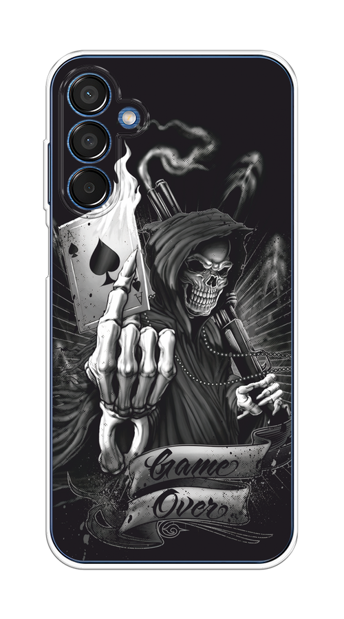 

Чехол на Samsung Galaxy M15 5G "Игра закончена", Черный;серый, 2109550-1