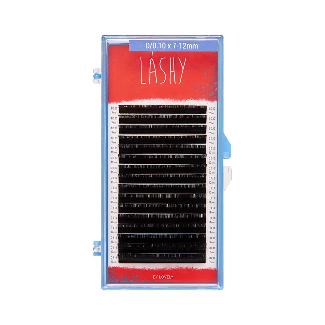 

Ресницы Lashy Lovely чёрные 16 линий D 0.07 5-10 мм, Черный