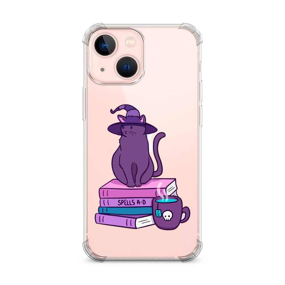 фото Противоударный силиконовый чехол "magic cat" на apple iphone 13 mini awog