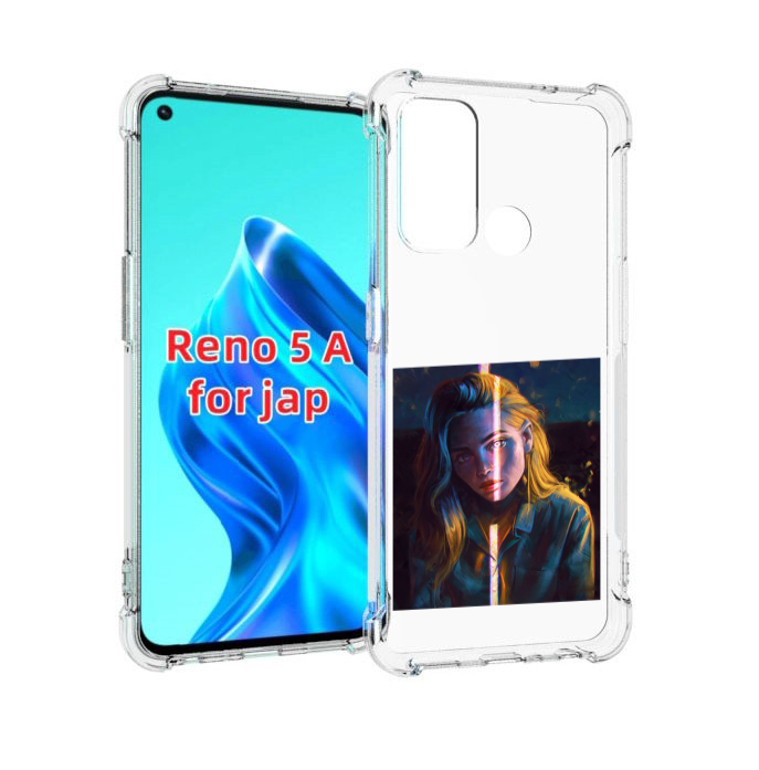 

Чехол MyPads девушка-в-тени для Oppo Reno 5A, Прозрачный, Tocco