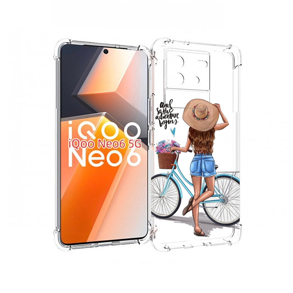 

Чехол MyPads Adventure женский для Vivo iQoo Neo 6 5G, Прозрачный, Tocco