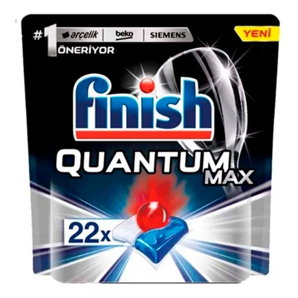 Таблетки для посудомоечной машины Finish Quantum Max 22 шт