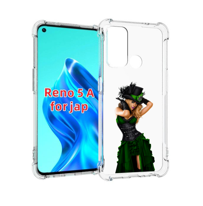 

Чехол MyPads девушка-в-модном-длинном-платье женский для Oppo Reno 5A, Прозрачный, Tocco