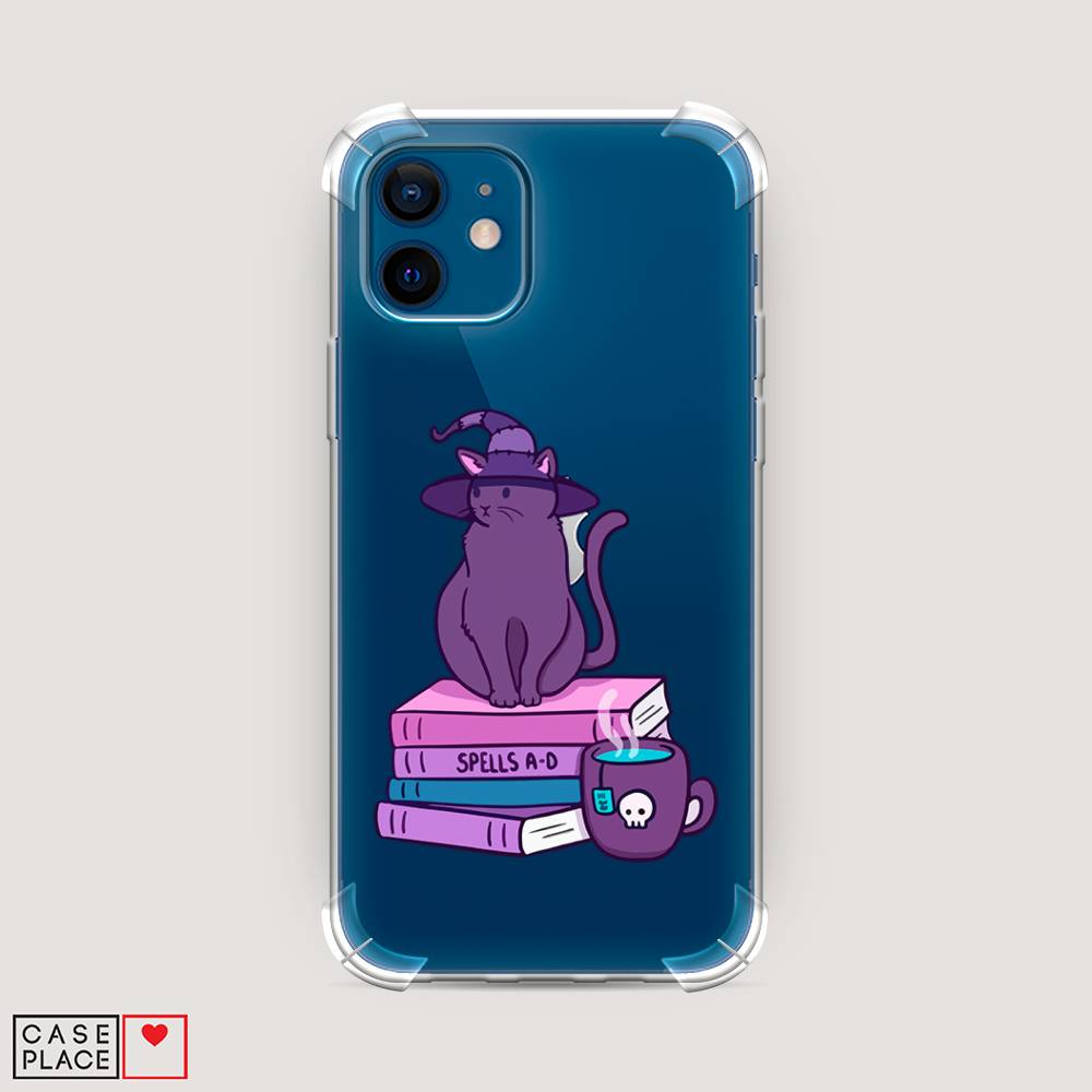 фото Противоударный силиконовый чехол "magic cat" на apple iphone 12 awog