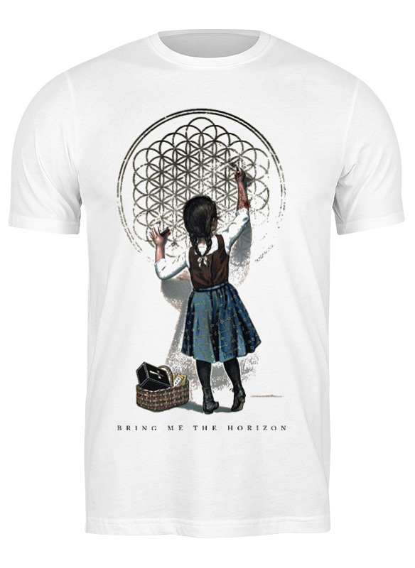 

Футболка мужская Printio Bring me the horizon девочка белая S, Белый, Bring me the horizon девочка