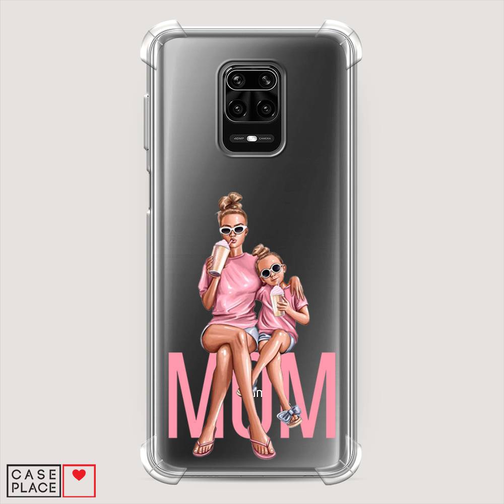 фото Противоударный силиконовый чехол "lovely mom" на xiaomi redmi note 9s awog