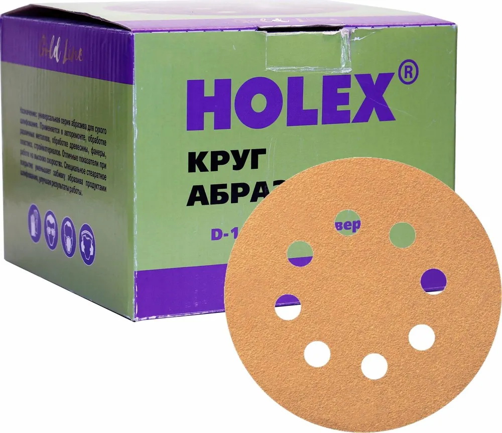 

Круг Абразивный Holex D=125 Мм Р400 8 Отверстий Holex арт. HAS-6299