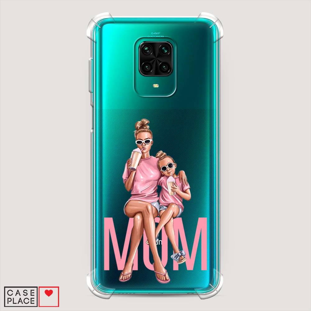 фото Противоударный силиконовый чехол "lovely mom" на xiaomi redmi note 9 pro awog