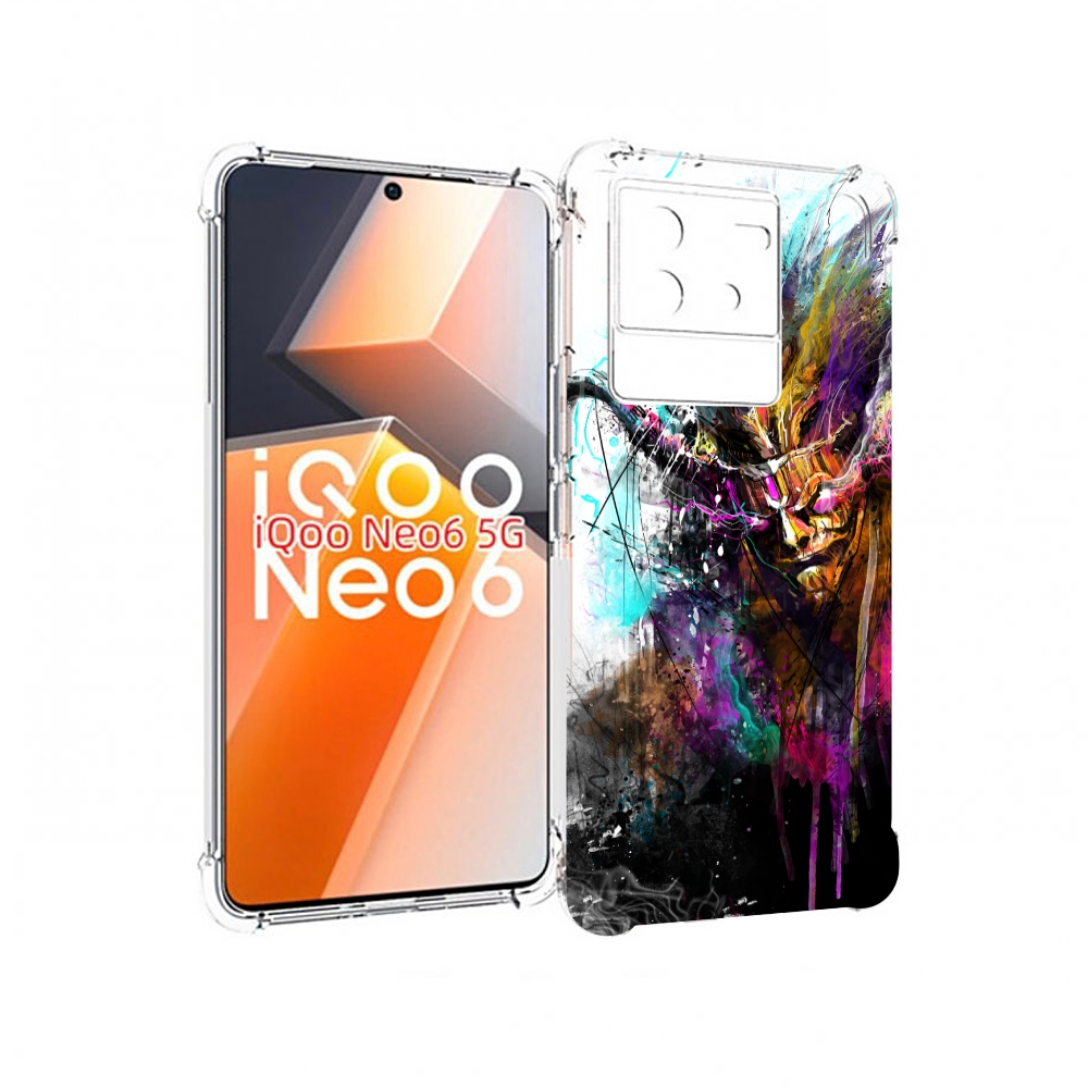 

Чехол MyPads яркий дьявол для Vivo iQoo Neo 6 5G, Прозрачный, Tocco