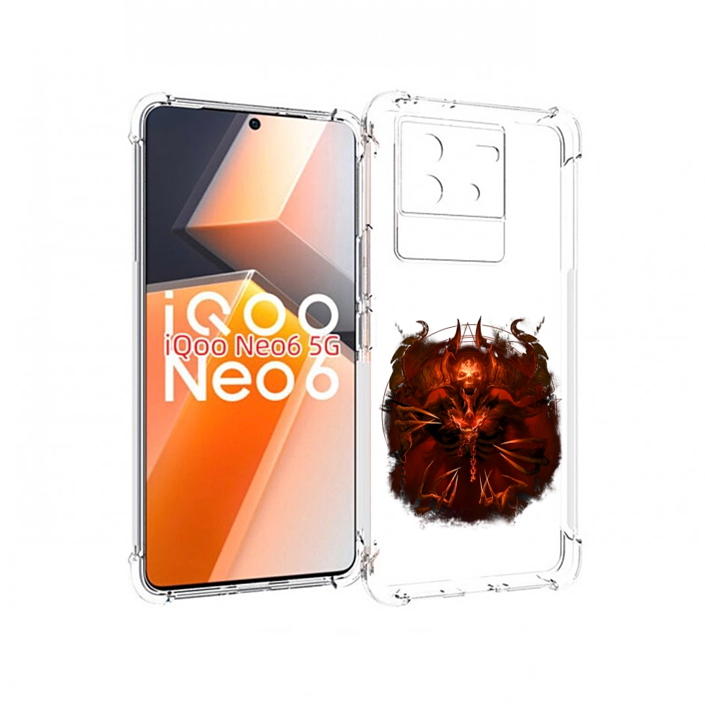 

Чехол MyPads яркий демон для Vivo iQoo Neo 6 5G, Прозрачный, Tocco