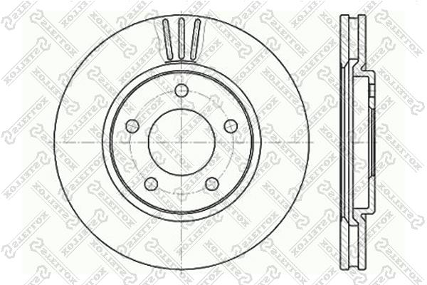 

Тормозной диск Stellox 6020-9313V-SX