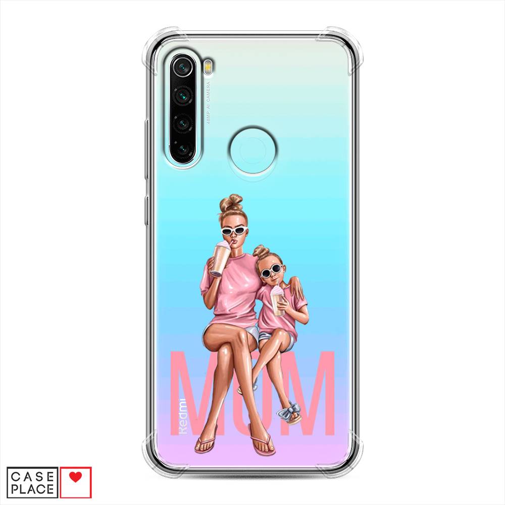 фото Противоударный силиконовый чехол "lovely mom" на xiaomi redmi note 8 awog