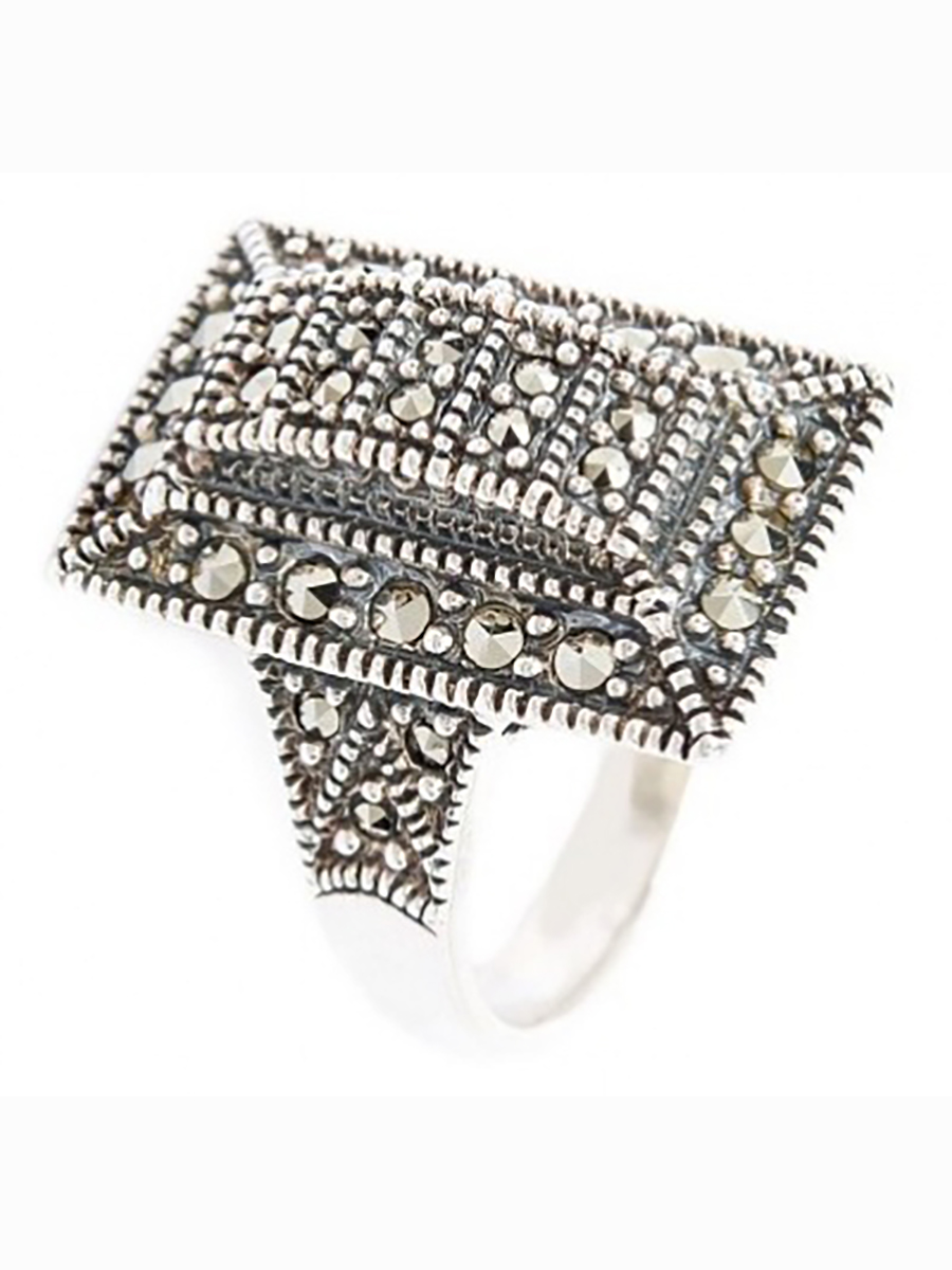 

Кольцо с марказитами из серебра р. 18 Марказит HR357-3166, HR357-3166